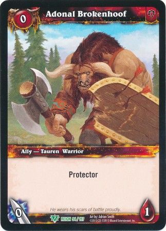 Adonal Brokenhoof 94 197 Uncommon WOW Reign of Fire Adonal Brokenhoof 94 197 Uncommon WOW Reign of Fire