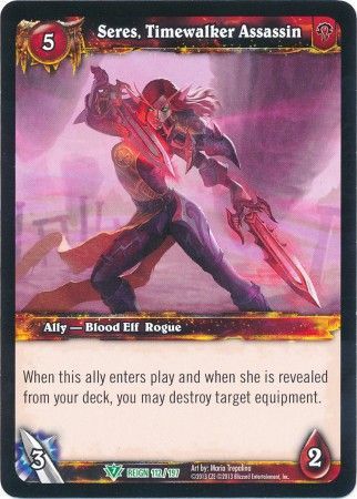 Seres Timewalker Assassin 112 197 Uncommon WOW Reign of Fire Seres Timewalker Assassin 112 197 Uncommon WOW Reign of Fire