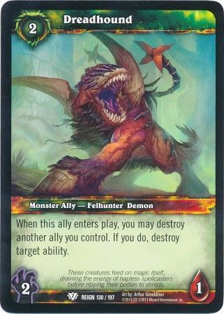 Dreadhound 130 197 Common WOW Reign of Fire Dreadhound 130 197 Common WOW Reign of Fire