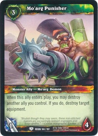 Mo arg Punisher 144 197 Common WOW Reign of Fire Mo arg Punisher 144 197 Common WOW Reign of Fire