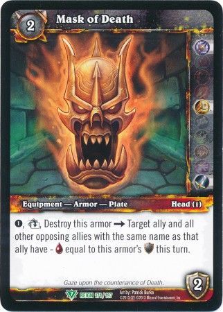 Mask of Death 171 197 Uncommon WOW Reign of Fire Mask of Death 171 197 Uncommon WOW Reign of Fire