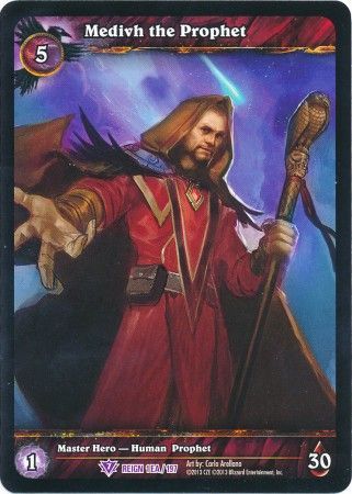 Medivh the Prophet Reign 1EA 197 Extended Art Epic Rare WOW Reign of Fire Medivh the Prophet Reign 1EA 197 Extended Art Epic Rare WOW Reign of Fire