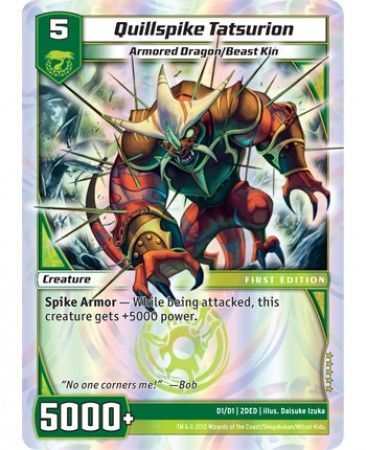 Quillspike Tatsurion D1 D1 Super Rare Kaijudo The Dojo Edition 2DED Quillspike Tatsurion D1 D1 Super Rare Kaijudo The Dojo Edition 2DED