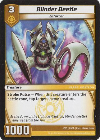 Blinder Beetle 1 55 Common Kaijudo The Dojo Edition 2DED Blinder Beetle 1 55 Common Kaijudo The Dojo Edition 2DED