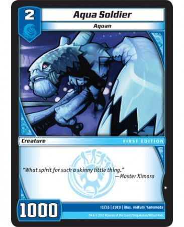 Aqua Soldier 13 55 Common Kaijudo The Dojo Edition 2DED Aqua Soldier 13 55 Common Kaijudo The Dojo Edition 2DED