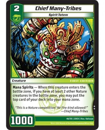 Chief Many Tribes 46 55 Uncommon Kaijudo The Dojo Edition 2DED Chief Many Tribes 46 55 Uncommon Kaijudo The Dojo Edition 2DED