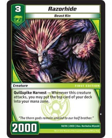 Razorhide 50 55 Common Kaijudo The Dojo Edition 2DED Razorhide 50 55 Common Kaijudo The Dojo Edition 2DED