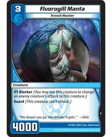 Fluorogill Manta 41 165 Common Kaijudo Rise of the Duel Masters 3RIS Fluorogill Manta 41 165 Common Kaijudo Rise of the Duel Masters 3RIS