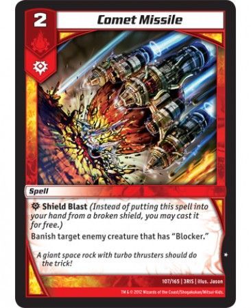Comet Missile 107 165 Common Kaijudo Rise of the Duel Masters 3RIS Comet Missile 107 165 Common Kaijudo Rise of the Duel Masters 3RIS