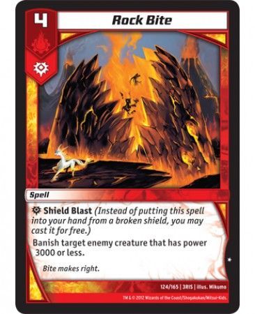 Rock Bite 124 165 Common Kaijudo Rise of the Duel Masters 3RIS Rock Bite 124 165 Common Kaijudo Rise of the Duel Masters 3RIS