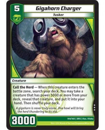 Gigahorn Charger 144 165 Rare Kaijudo Rise of the Duel Masters 3RIS Gigahorn Charger 144 165 Rare Kaijudo Rise of the Duel Masters 3RIS