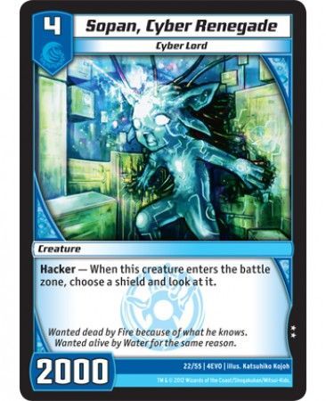 Sopan Cyber Renegade 22 55 Uncommon Kaijudo Evo Fury 4EVO Sopan Cyber Renegade 22 55 Uncommon Kaijudo Evo Fury 4EVO