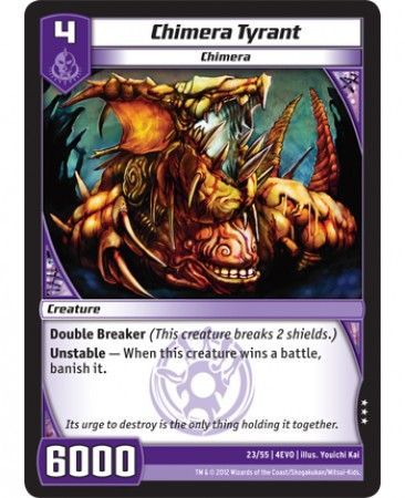 Chimera Tyrant 23 55 Rare Kaijudo Evo Fury 4EVO Chimera Tyrant 23 55 Rare Kaijudo Evo Fury 4EVO