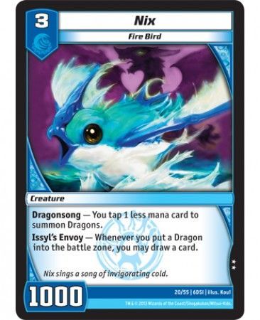 Nix 20 55 Uncommon Kaijudo DragonStrike Infernus 6DSI Nix 20 55 Uncommon Kaijudo DragonStrike Infernus 6DSI