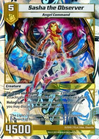 Sasha the Observer S1 S10 Super Rare Kaijudo Clash of the Duel Masters 7CLA Sasha the Observer S1 S10 Super Rare Kaijudo Clash of the Duel Masters 7CLA