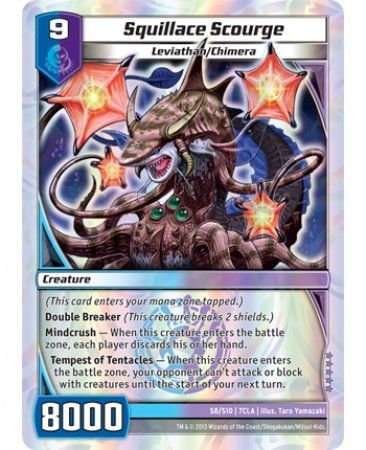Squillace Scourge S8 S10 Super Rare Kaijudo Clash of the Duel Masters 7CLA Squillace Scourge S8 S10 Super Rare Kaijudo Clash of the Duel Masters 7CLA