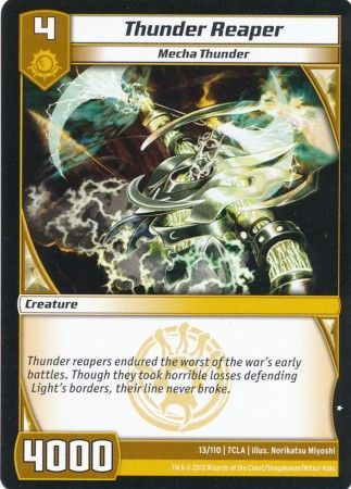Thunder Reaper 13 110 Common Kaijudo Clash of the Duel Masters 7CLA Thunder Reaper 13 110 Common Kaijudo Clash of the Duel Masters 7CLA