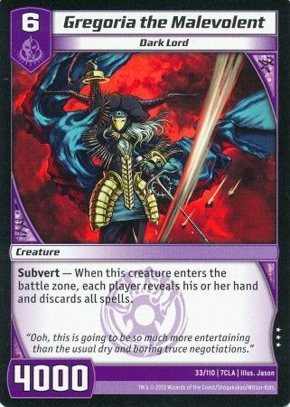 Gregoria the Malevolent 33 110 Rare Gregoria the Malevolent 33 110 Rare