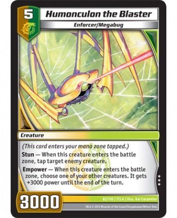 Humonculon the Blaster 82 110 Rare Kaijudo Clash of the Duel Masters 7CLA Humonculon the Blaster 82 110 Rare Kaijudo Clash of the Duel Masters 7CLA