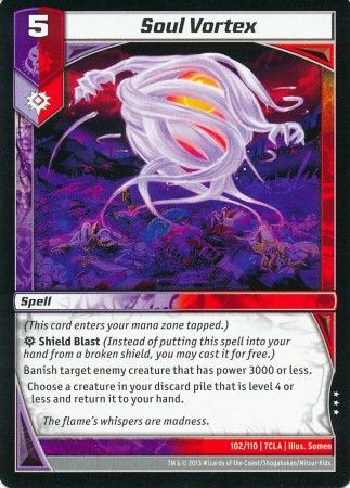 Soul Vortex 102 110 Rare Kaijudo Clash of the Duel Masters 7CLA Soul Vortex 102 110 Rare Kaijudo Clash of the Duel Masters 7CLA