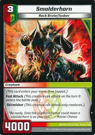 Smolderhorn 107 110 Common Kaijudo Clash of the Duel Masters 7CLA Smolderhorn 107 110 Common Kaijudo Clash of the Duel Masters 7CLA