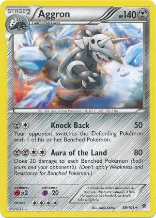 Aggron 59 101 Rare Black White 10 Plasma Blast Singles Aggron 59 101 Rare Black White 10 Plasma Blast Singles