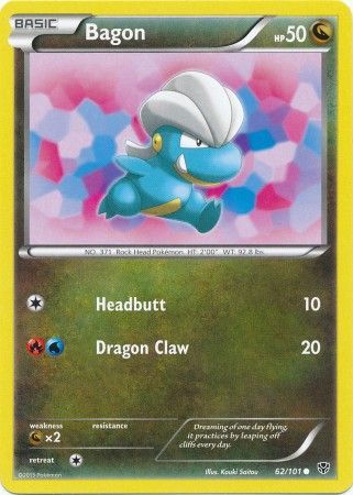 Bagon 62 101 Common Black White 10 Plasma Blast Singles Bagon 62 101 Common Black White 10 Plasma Blast Singles