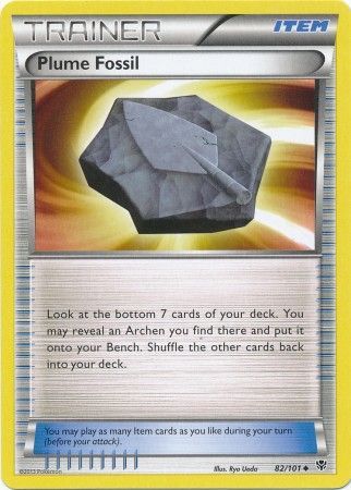 Plume Fossil 82 101 Uncommon Black White 10 Plasma Blast Singles Plume Fossil 82 101 Uncommon Black White 10 Plasma Blast Singles