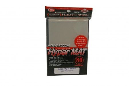 KMC Hyper Matte Clear 80ct Standard Sized Sleeves KMCHM1515 Sleeves KMC Hyper Matte Clear 80ct Standard Sized Sleeves KMCHM1515 Sleeves