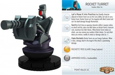 Rocket Turret 006 Bioshock Infinite Heroclix BioShock Infinite Gravity Feed Rocket Turret 006 Bioshock Infinite Heroclix BioShock Infinite Gravity Feed