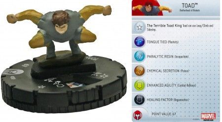 Toad 207 Wolverine and the X Men Gravity Feed Marvel Heroclix Wolverine the X Men Gravity Feed Toad 207 Wolverine and the X Men Gravity Feed Marvel Heroclix Wolverine the X Men Gravity Feed