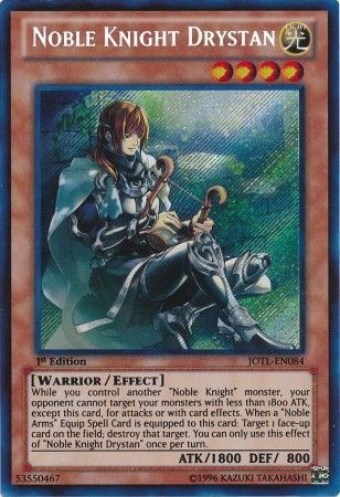 Noble Knight Drystan JOTL EN084 Secret Rare 1st Edition Judgment of the Light 1st Edition Singles Noble Knight Drystan JOTL EN084 Secret Rare 1st Edition Judgment of the Light 1st Edition Singles