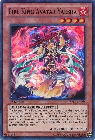 Fire King Avatar Yaksha JOTL EN095 Super Rare 1st Edition Judgment of the Light 1st Edition Singles Fire King Avatar Yaksha JOTL EN095 Super Rare 1st Edition Judgment of the Light 1st Edition Singles