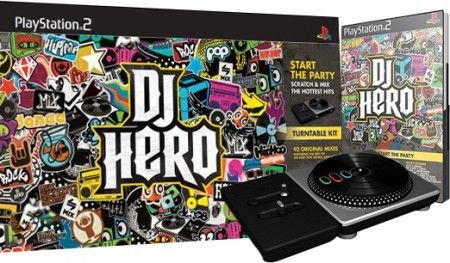 DJ Hero w Turntable and game Playstation 2 Sony Playstation 2 PS2 DJ Hero w Turntable and game Playstation 2 Sony Playstation 2 PS2
