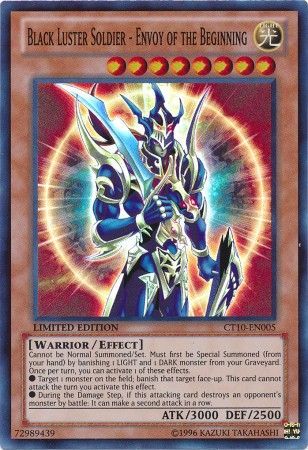 Super Rare Blue Card! Black Luster Soldier! Yu Gi Oh