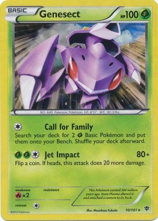 Pokemon Genesect V and Holo Rare Ultra Rare Card Set