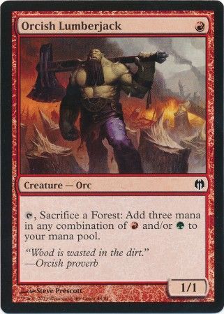 Orcish Lumberjack Duel Decks Heroes vs Monsters Singles Orcish Lumberjack Duel Decks Heroes vs Monsters Singles