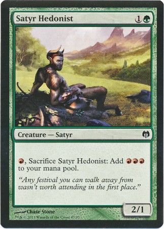 Satyr Hedonist Duel Decks Heroes vs Monsters Singles Satyr Hedonist Duel Decks Heroes vs Monsters Singles