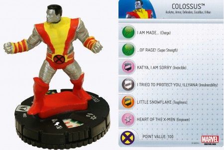 Colossus 002 Wolverine and the X Men Marvel Heroclix Wolverine the X Men Booster Set Colossus 002 Wolverine and the X Men Marvel Heroclix Wolverine the X Men Booster Set