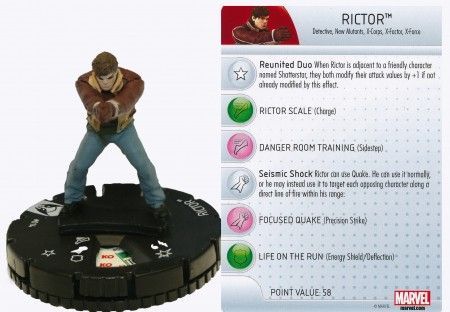 Rictor 014 Wolverine and the X Men Marvel Heroclix Rictor 014 Wolverine and the X Men Marvel Heroclix