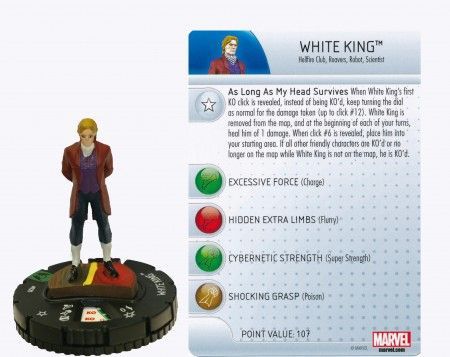 White King 020 Wolverine and the X Men Marvel Heroclix White King 020 Wolverine and the X Men Marvel Heroclix