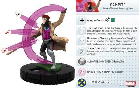 Gambit 031 Wolverine and the X Men Marvel Heroclix Gambit 031 Wolverine and the X Men Marvel Heroclix