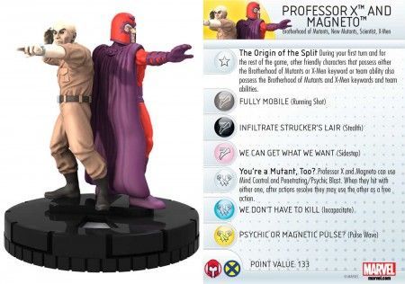 Professor X and Magneto 053 Wolverine and the X Men Marvel Heroclix Professor X and Magneto 053 Wolverine and the X Men Marvel Heroclix