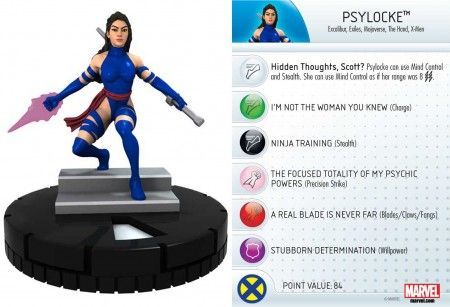 Psylocke 063 Wolverine and the X Men Marvel Heroclix Wolverine the X Men Booster Set Psylocke 063 Wolverine and the X Men Marvel Heroclix Wolverine the X Men Booster Set