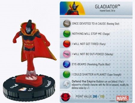 Gladiator 074 Wolverine and the X Men Marvel Heroclix Wolverine the X Men Booster Set Gladiator 074 Wolverine and the X Men Marvel Heroclix Wolverine the X Men Booster Set