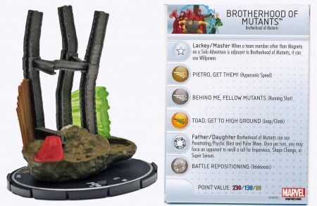 Brotherhood of Mutants T007 w Asset Dial Wolverine and the X Men Marvel Heroclix Wolverine the X Men Booster Set Brotherhood of Mutants T007 w Asset Dial Wolverine and the X Men Marvel Heroclix Wolverine the X Men Booster Set