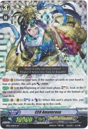CEO Amaterasu EB05 S01EN Special Parallel SP Extra Booster 5 Celestial Valkyries Singles CEO Amaterasu EB05 S01EN Special Parallel SP Extra Booster 5 Celestial Valkyries Singles