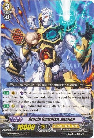 Oracle Guardian Apollon EB05 017EN Common C Extra Booster 5 Celestial Valkyries Singles Oracle Guardian Apollon EB05 017EN Common C Extra Booster 5 Celestial Valkyries Singles