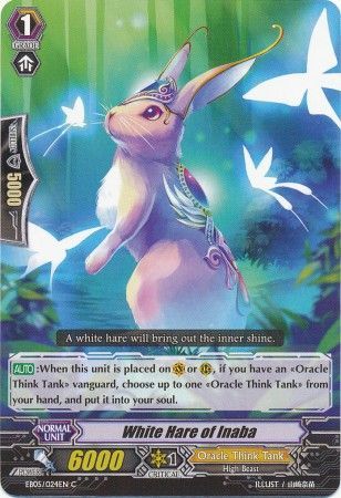 White Hare of Inaba EB05 024EN Common C Extra Booster 5 Celestial Valkyries Singles White Hare of Inaba EB05 024EN Common C Extra Booster 5 Celestial Valkyries Singles