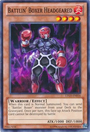 Battlin Boxer Headgeared LTGY EN016 Common Unlimited Battlin Boxer Headgeared LTGY EN016 Common Unlimited